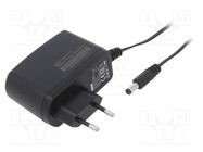 Power supply: switching; mains,plug; 12VDC; 1.25A; 15W; Plug: EU MOSO