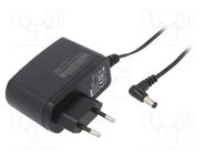 Power supply: switching; mains,plug-in; 12VDC; 1.25A; 15W; Plug: EU MOSO