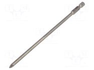 Screwdriver bit; Pozidriv®; PZ1; 1/4"; Overall len: 150mm WIHA