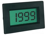 Voltmeter; digital,mounting; 0÷199.9mV; on panel; snap fastener PEAKTECH