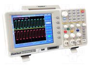 Oscilloscope: digital; Ch: 2; 200MHz; 1Gsps; 2Mpts/ch; LCD TFT 8" PEAKTECH