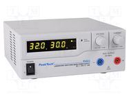 Power supply: laboratory; single-channel,adjustable; 1÷32VDC PEAKTECH