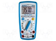 LCR meter; LCD; (5999); R range: 600Ω,6kΩ,60kΩ,600kΩ,6MΩ,60MΩ PEAKTECH