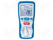 RCD; LCD; 3 digit; 10mA,30mA,100mA,500mA,1000mA; VAC: 230V; IP40 PEAKTECH