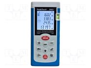 Distance meter; LCD; 0.05÷60m; Meas.accur: ±2mm; 130g; Meter: laser PEAKTECH