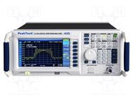 Spectrum analyzer; Band: 10MHz÷2.2GHz; In.imp: 50Ω; 9kHz÷2.2GHz PEAKTECH