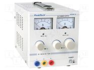 Power supply: laboratory; single-channel,adjustable; 0÷30VDC PEAKTECH