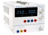 Power supply: laboratory; adjustable,multi-channel; 0÷30VDC PEAKTECH