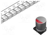 Capacitor: polymer; low ESR; 27uF; 63VDC; ESR: 54mΩ; SMD; ±20%; 2000h KEMET