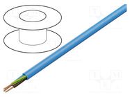 Wire; Clean Cable; 4G10mm2; round; stranded; Cu; blue; 600V,1kV HELUKABEL