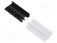 Fiber for LED; rectangular; 1.7x3mm; No.of mod: 10; Front: flat MENTOR