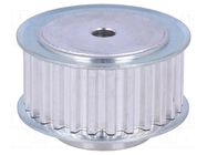 Belt pulley; T5; W: 16mm; whell width: 27mm; Ø: 40.6mm; aluminium OPTIBELT