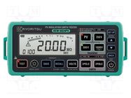 Meter: insulation resistance; LCD; VAC: 5÷600V; 45÷65Hz; IP54 