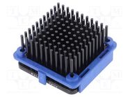 Heatsink: extruded; grilled; BGA; black; L: 40mm; W: 40mm; H: 22.6mm 