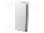 Enclosure: for modular components; IP30; light grey; steel; IK08 