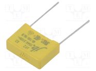 Capacitor: polypropylene; X2; 150nF; 18x12x6mm; THT; ±10%; 15mm Jb Capacitors