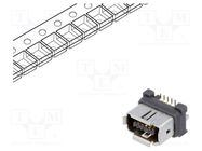 Connector: ix Industrial; socket; IX; male; PIN: 10; A; gold-plated HIROSE