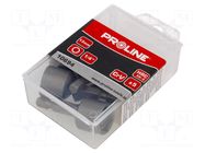 Screwdriver bit; 1/4"; HEX 13mm; 5pcs. PROLINE