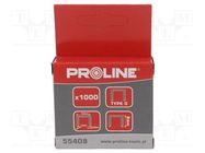 Staples; Width: 10.6mm; L: 8mm; 1000pcs. PROLINE