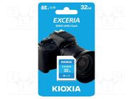 Memory card; SDHC; R: 100MB/s; Class 10 UHS U1; 32GB; -25÷85°C KIOXIA