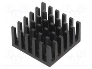 Heatsink: extruded; grilled; BGA; black; L: 21mm; W: 21mm; H: 11.4mm Wakefield Thermal