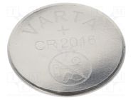 Battery: lithium; CR2016,coin; 3V; 86mAh; non-rechargeable VARTA MICROBATTERY