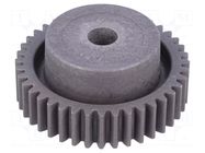 Spur gear; whell width: 35mm; Ø: 88mm; Number of teeth: 42; ZCL ELESA+GANTER