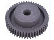 Spur gear; whell width: 35mm; Ø: 128mm; Number of teeth: 62; ZCL ELESA+GANTER