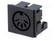 Connector: DIN; socket; female; PIN: 5; Layout: 180°; angled 90°; THT CLIFF