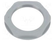 Nut; PG36; polyamide; UL94V-2; 60mm; grey; Thread: PG; with flange LAPP