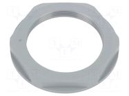 Nut; PG36; polyamide; UL94V-2; 60mm; grey; Thread: PG; with flange LAPP