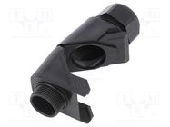 Cable gland; angular; PG9; IP68; polyamide; black; HSK-W HUMMEL