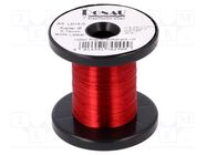 Silver plated copper wires; 0.15mm; red; Cu,silver plated; 100m DONAU ELEKTRONIK