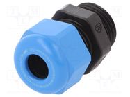 Cable gland; M12; 1.5; IP68; polyamide; black-blue HUMMEL