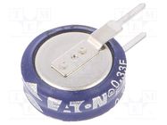 Supercapacitor; THT; 330mF; 5.5VDC; -20÷80%; Ø11.5x12.7mm; 50Ω EATON ELECTRONICS