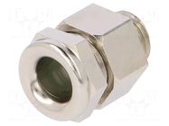 Cable gland; M10; 1; IP68; brass; Body plating: nickel; SKINDICHT® LAPP