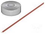 Wire; LiYz; 2x0.14mm2; 250V; Package: 5m; Cu; stranded; red DONAU ELEKTRONIK