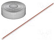 Wire: test lead cable; 2x0.2mm2; wire; Cu; PVC; white,red; 500V; 10m DONAU ELEKTRONIK