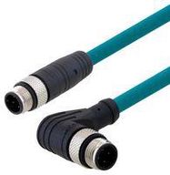 SENSOR CORD, 4P M12 PLUG-R/A PLUG, 15M