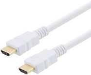 CABLE, HDMI A PLUG-PLUG, 3.3FT, WHITE