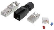 RJ45 CONN, PLUG, 8P8C, 1PORT, CAT5E