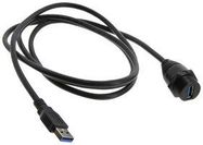 USB CABLE, 3.0 A PLUG-A RCPT, 4.9FT