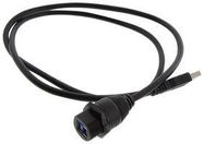 USB CABLE, 3.0 A PLUG-B RCPT, 3.3FT