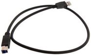 USB CABLE, 3.0 A PLUG-B PLUG, 29.6"