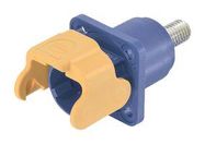 BULKHEAD MOUNT HOUSING, 1 LEVER, BLU/YEL