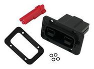 RECT PWR HOUSING KIT, RCPT, 2POS, PC/PBT