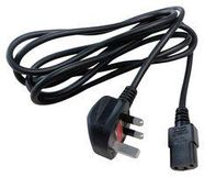 POWER CORD, BS 1363/A-IEC C13, 8.2FT