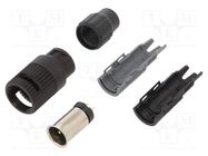 Connector: circular; plug; 710; male; PIN: 2; unshielded; 4A; IP40 BINDER