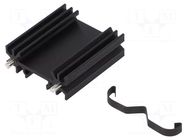 Heatsink: extruded; H; TO202,TO218,TO220,TOP3; black; L: 38mm ALUTRONIC