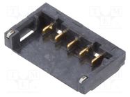 Connector: wire-board; socket; male; 1.2mm; PIN: 5; SMT; on PCBs ADAM TECH